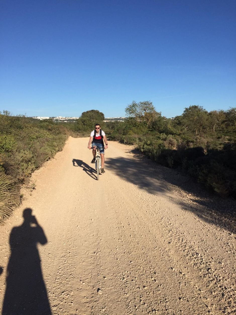 Fietsen door de prachtige omgeving